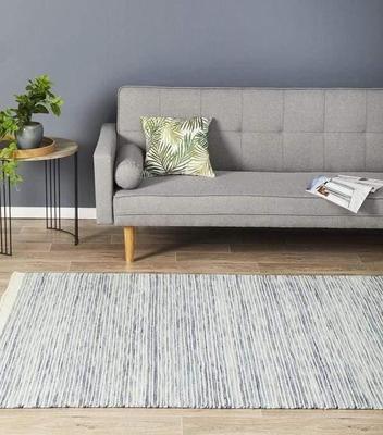 Add a pop of blue to your space with our Modern Skandinavian Floor Rug