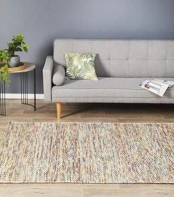 Bring Skandinavian design to your home with this multi coloured rug.