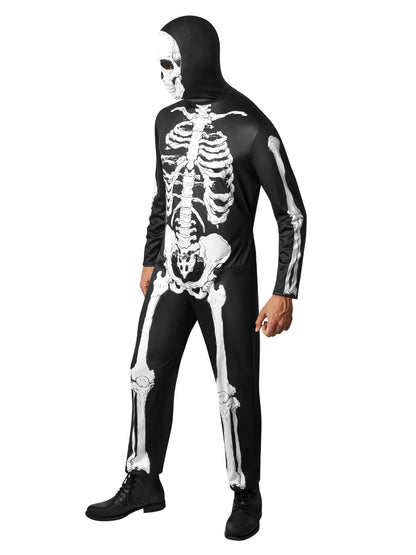 Realistic Skeleton Jumpsuit Costume | Ideal Halloween dress-up for spooky fun at home.