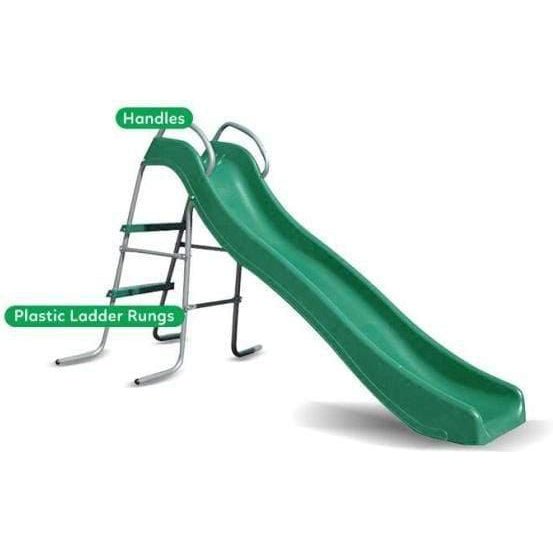 Kids Slippery Green Slide Outdoor Playground Equipment Australia