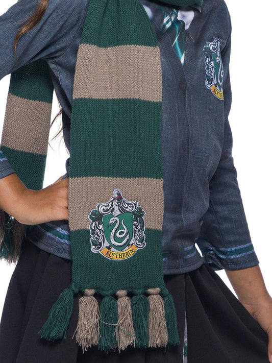 Slytherin scarf for kids - Officially licensed Harry Potter merchandise for magical home play.