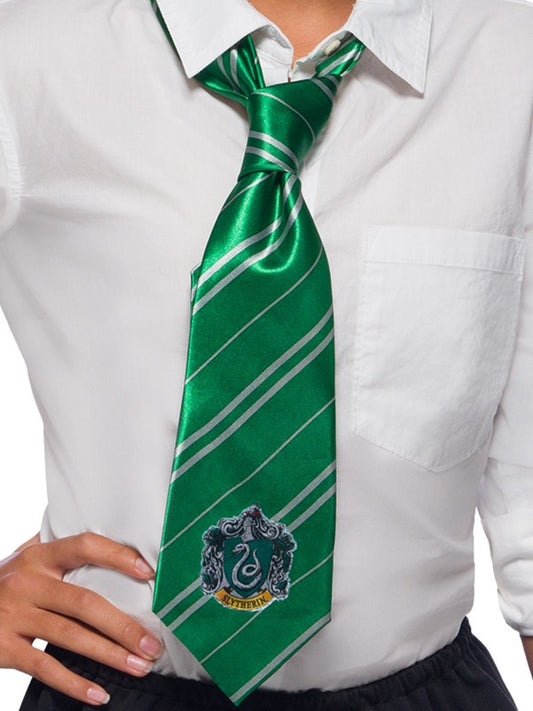 Slytherin House tie for kids costumes - Harry Potter official accessory for magical playtime.
