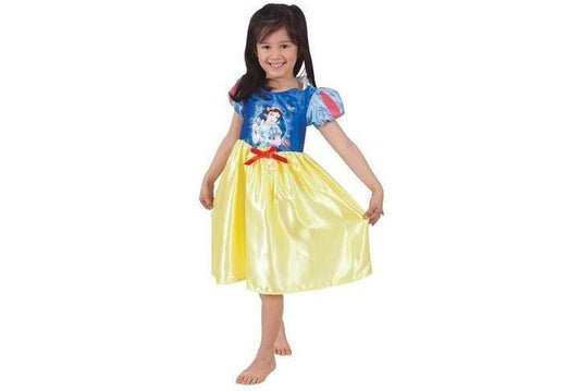 Girls Disney Snow White costume | satin dress for magical playtime at home.