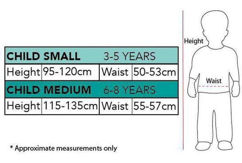 Snow White Costume Child Australia Measurements