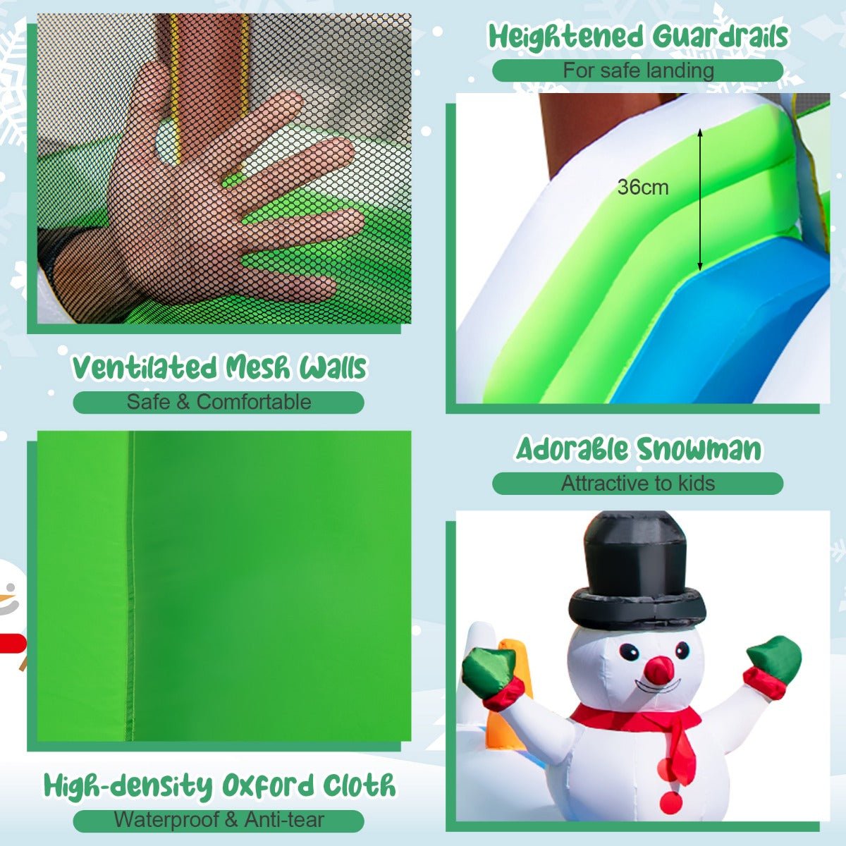 Snowman Jumping Castle - Create Magical Memories with Kids