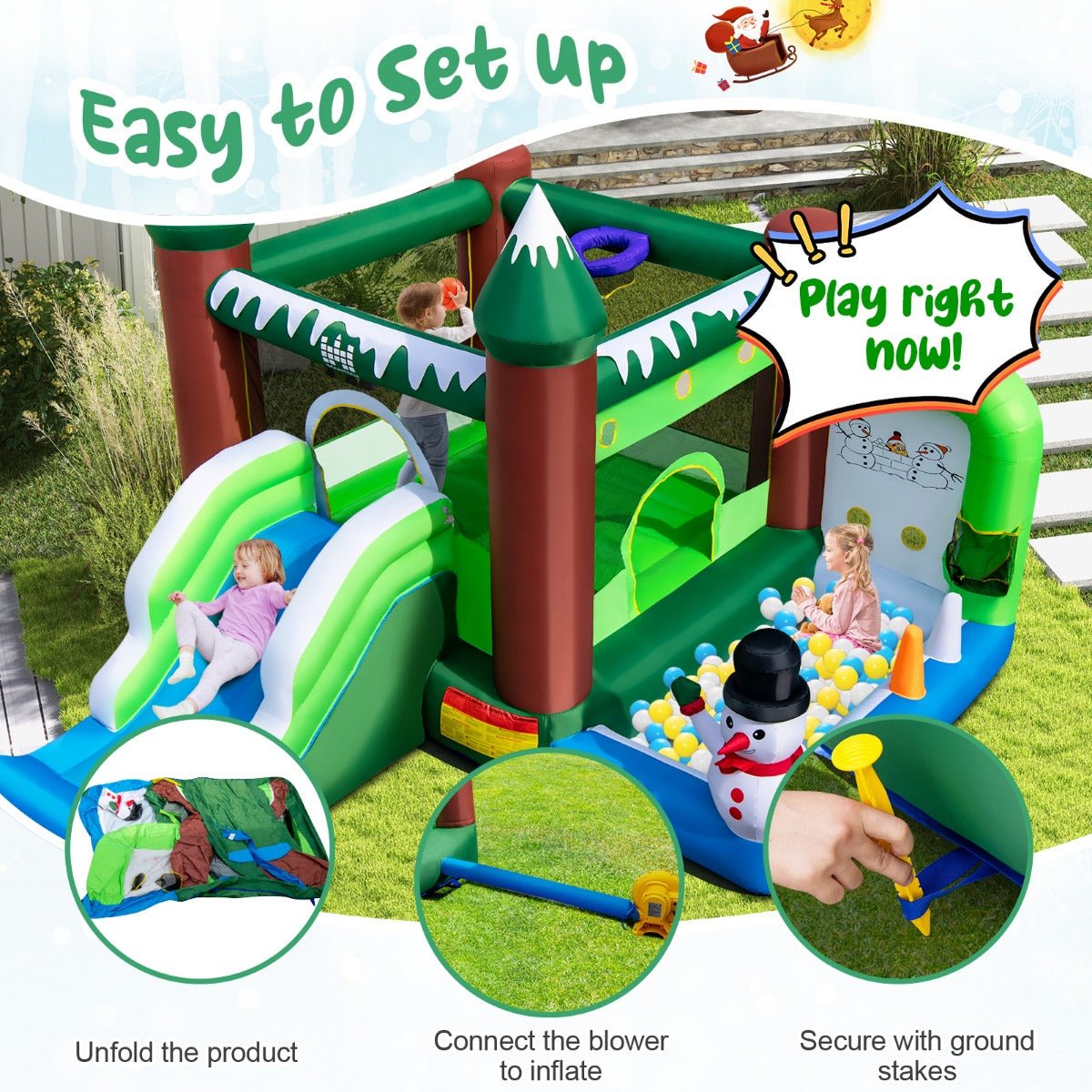 Enjoy Winter Fun with the Jumping Castle for Children - Shop Today!