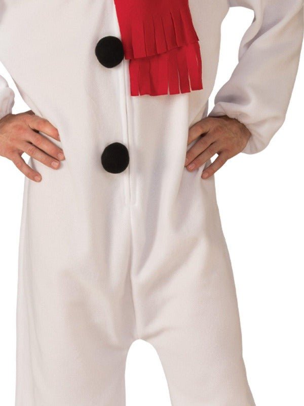 Adult snowman Christmas onesie perfect for festive home lounging, cozy and cute attire.