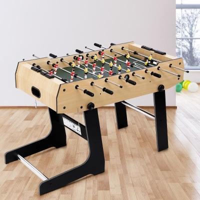 Foldable 4FT Soccer Foosball Table ideal for kids home recreation, compact and fun design.