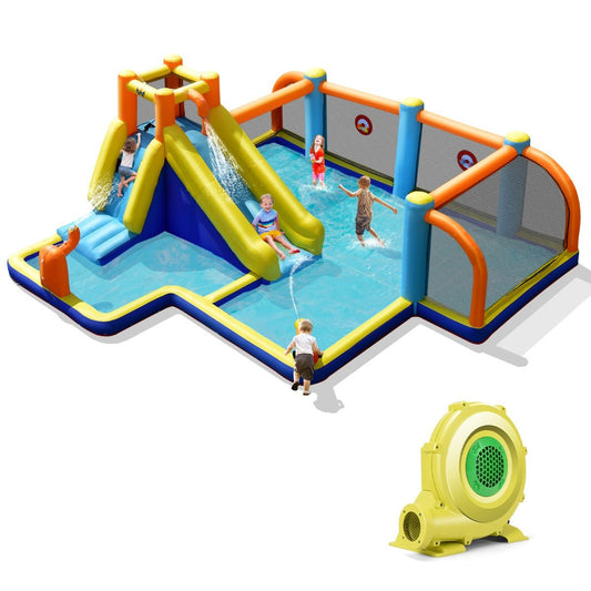 Soccer Themed Inflatable Water Slide: The Ultimate Splashy Adventure!