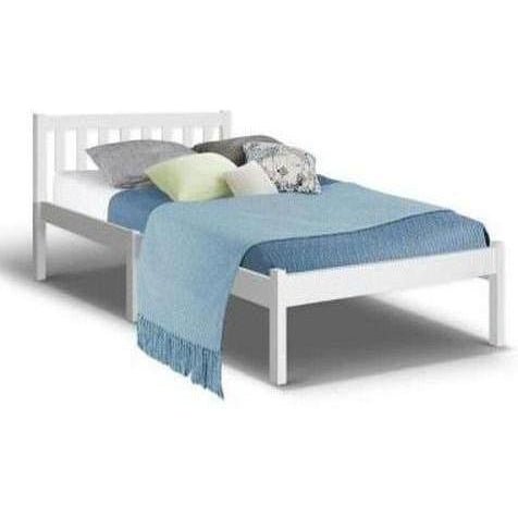 Sofie Wooden Bed Frame Single Size White | Kids Mega Mart | Shop Now!