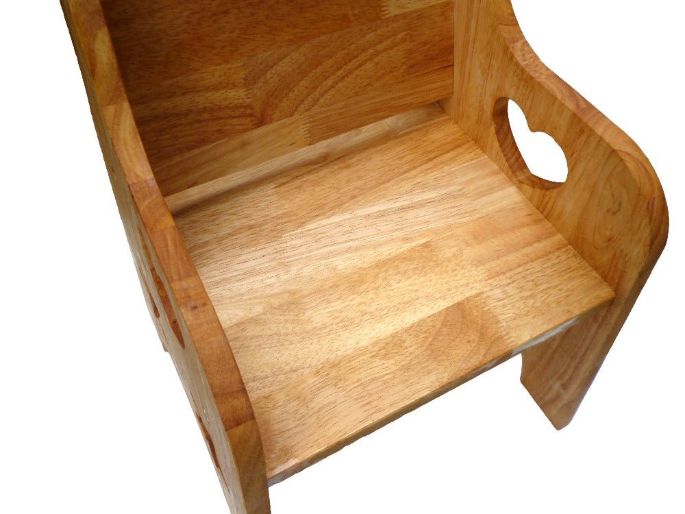 Solid Timber Table with 2 Toddler Chairs