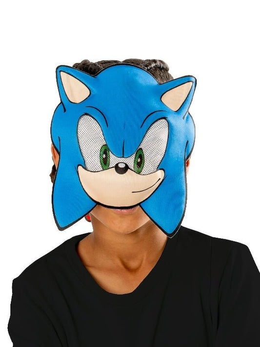 Sonic The Hedgehog Kids Half Mask | Official costume accessory for playful dress-up at home.