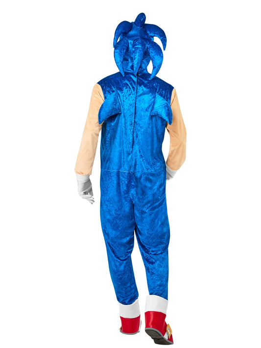 Sonic the Hedgehog Halloween costume for adults by SEGA, perfect for home dress-up fun.