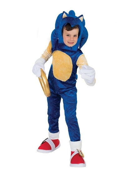 Official Sonic the Hedgehog premium kids costume for fun dress-up play at home.