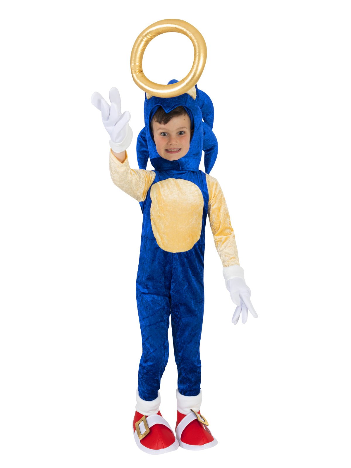 Sonic the Hedgehog Premium Kids Costume, officially licensed for dress-up adventures at home.