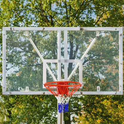 Kids Basketball Hoop with 46cm Indoor/Outdoor Rim and Net for Home Play