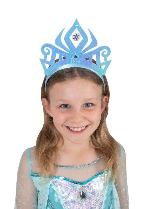 Lifestyle image Elsa Frozen Iridescent Tiara Shimmering Blue