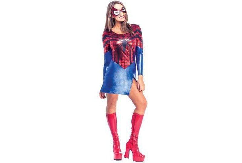 Spider-Girl Dress And Mask Adult