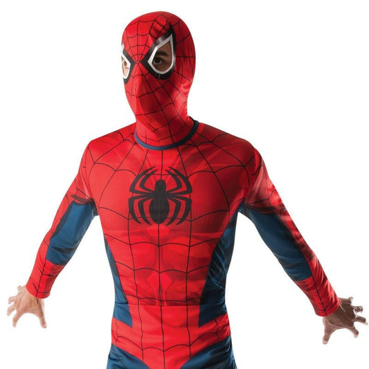 Marvel Spider Man Adult Costume with Official Digital Print for kids dress-up play.