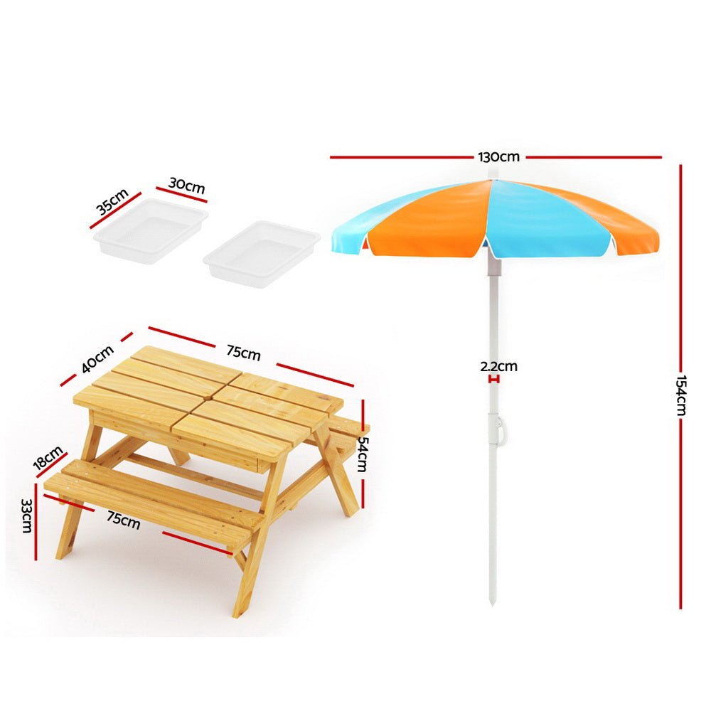 Outdoor Picnic Bench Set for Kids