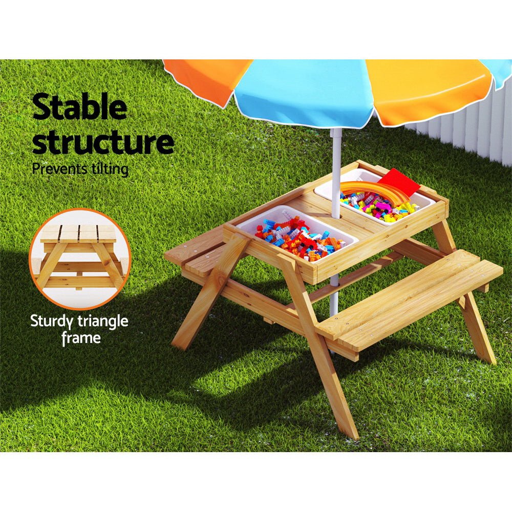 Kids Outdoor Play Table Set