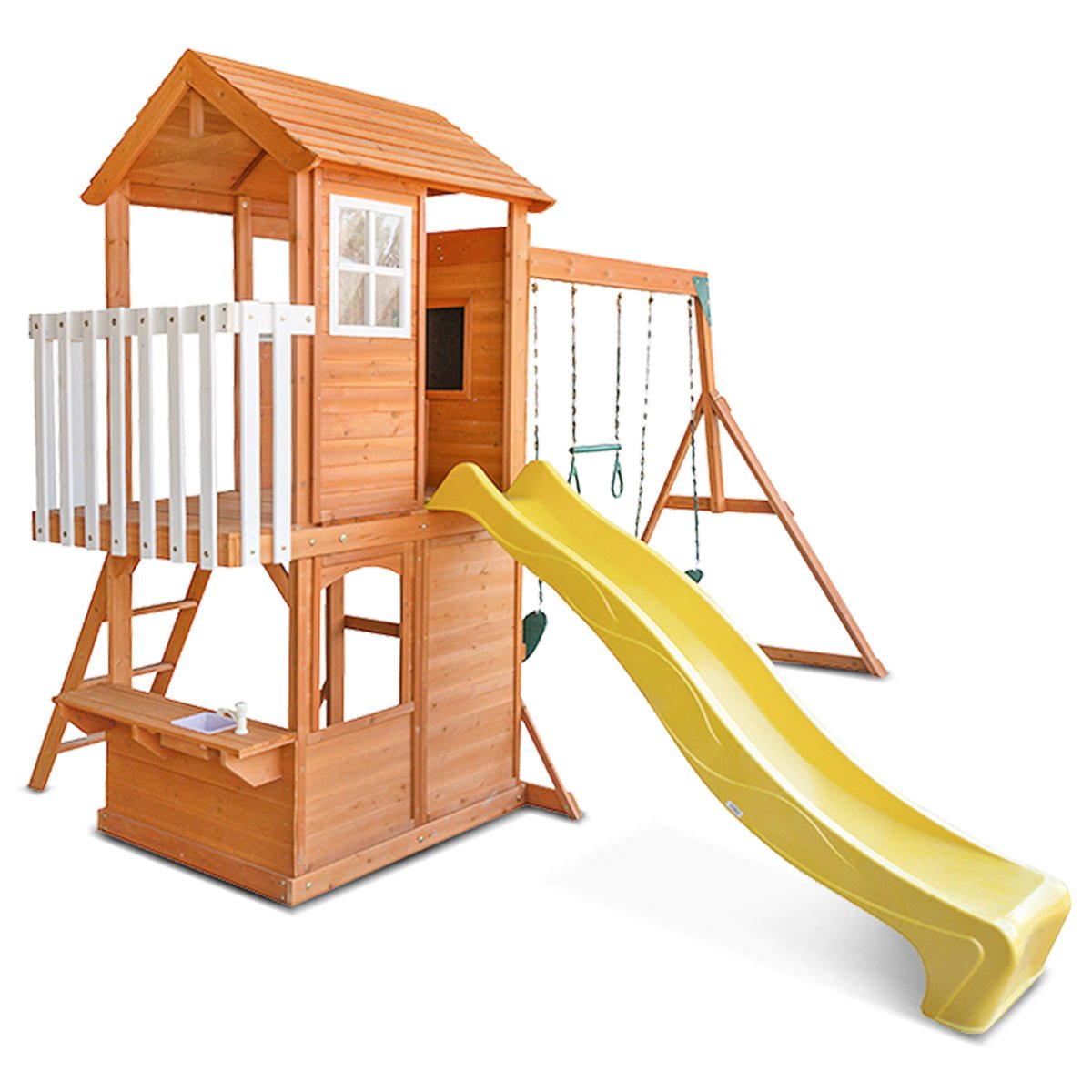Explore Springlake Play Centre: 2.2m Yellow Slide Excitement