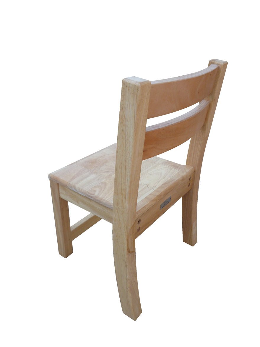 Standard Rubberwood Table with 2 Stacking Chairs