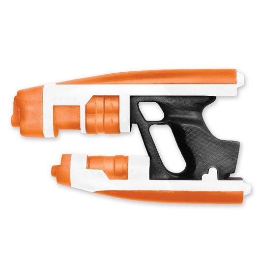 Star Lord blaster toy depicting Marvel Guardians of the Galaxy prop for imaginative play.