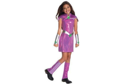 Starfire DC Comics deluxe child costume with accessories for imaginative play at home.