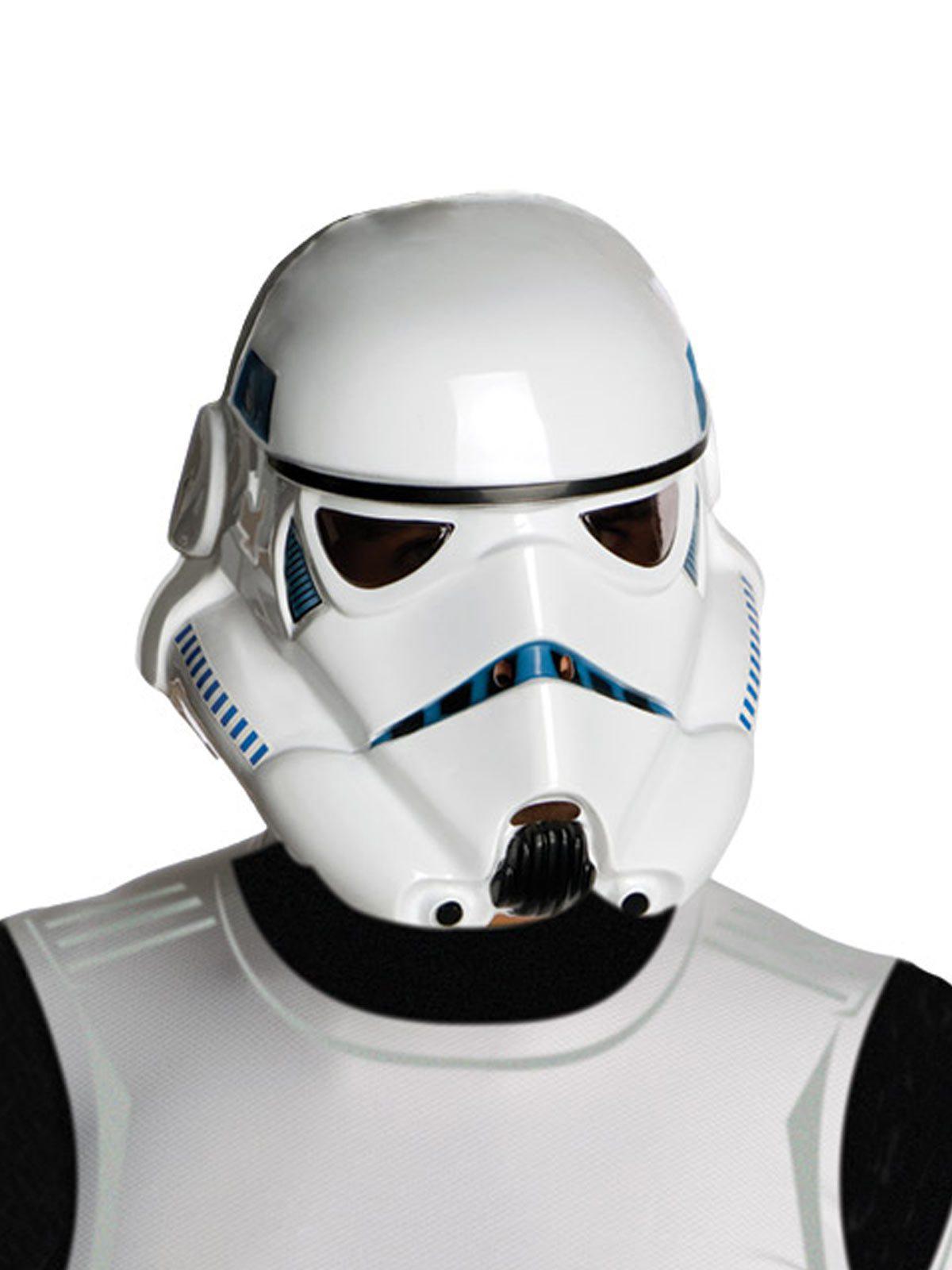 Adult Star Wars Stormtrooper costume top and mask, ideal for kids play at home.