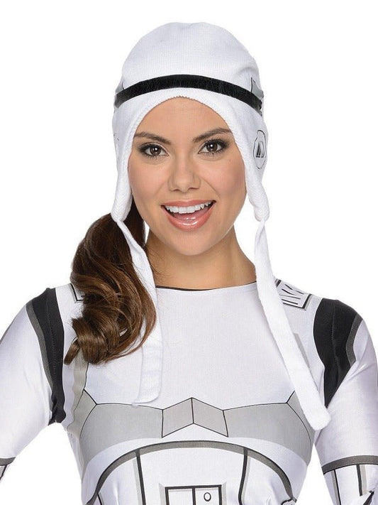 Star Wars Stormtrooper costume dress for girls with accessories, perfect for playtime fun at home.