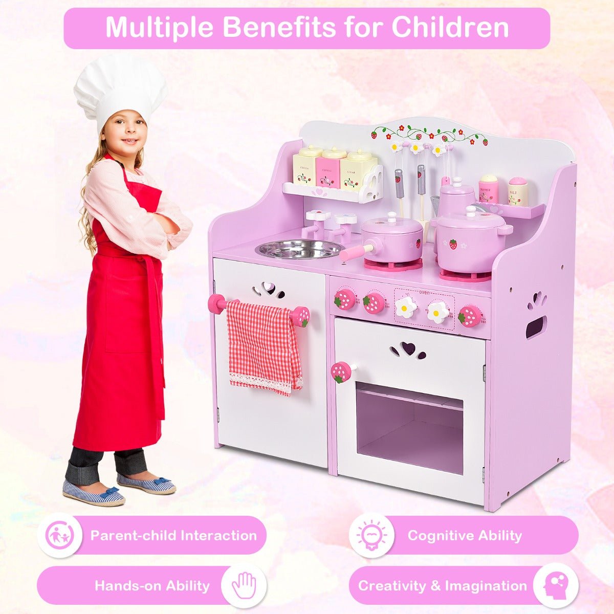 Enhance Playtime with a Strawberry Themed Kitchen