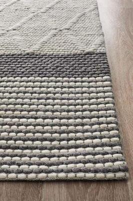 MODERN Studio Karlsson Wool Hatch Textured Floor Rug