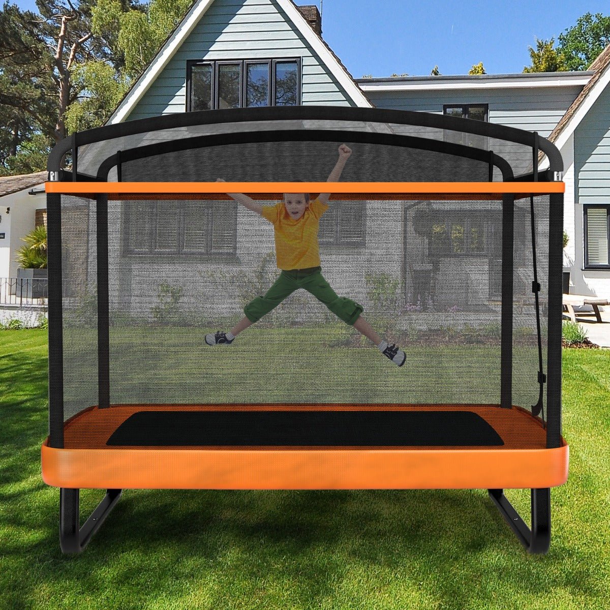 Playtime Excitement: Sturdy 6 FT Trampoline with Swing for Children