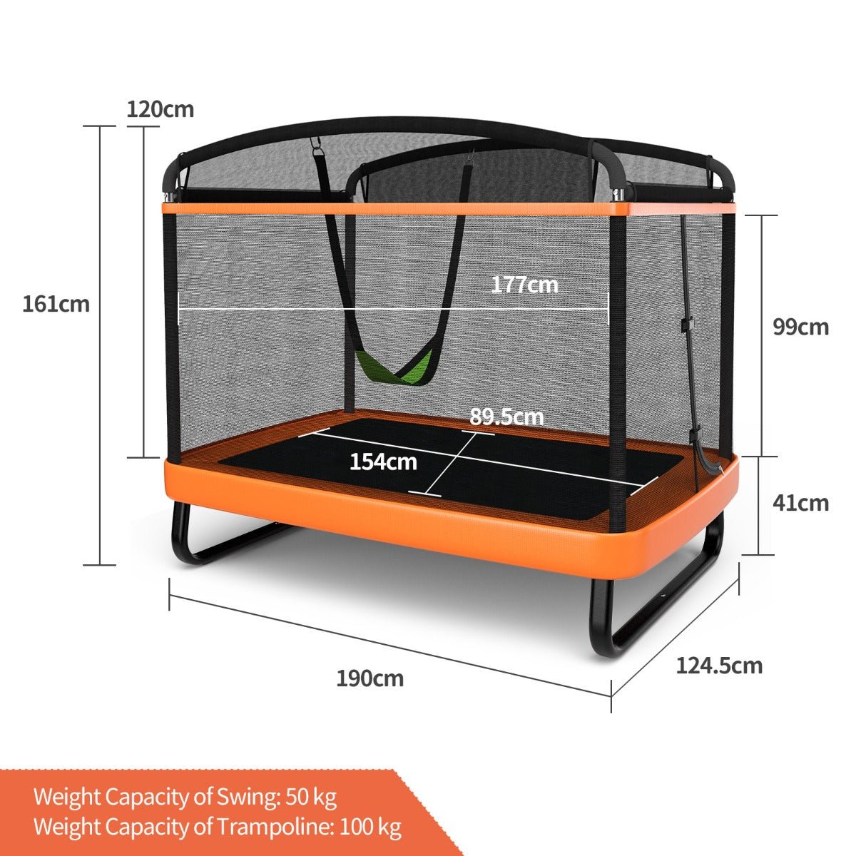 Joyful Jumping: Sturdy 6 FT Trampoline with Swing for Youngsters