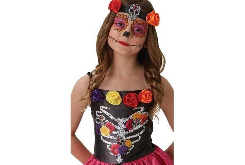 Sugar Skull Day Of The Dead Costume Child