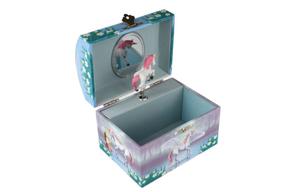 Open View of Sugarplum Unicorn Dome Music Box
