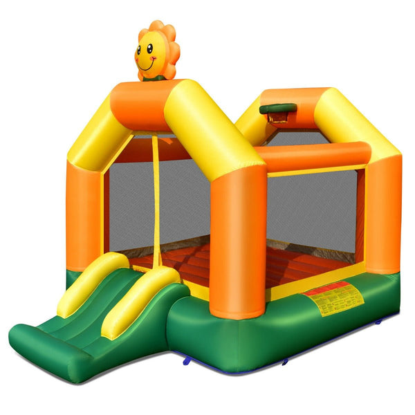 Kids Inflatable Bounce House - Fun Play Without Blower