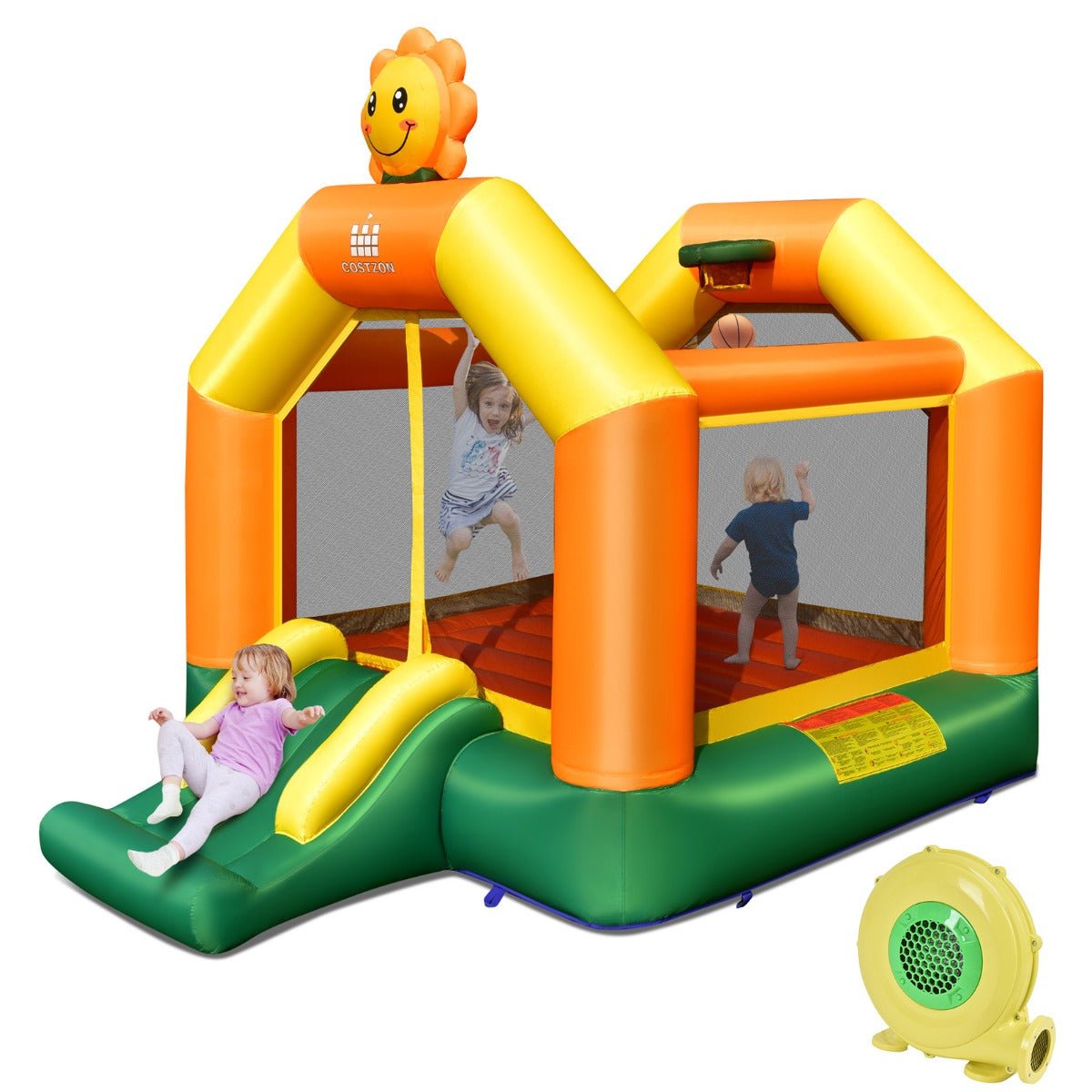 Kids Sunflower Bounce House - Slide into Joyful Playtime