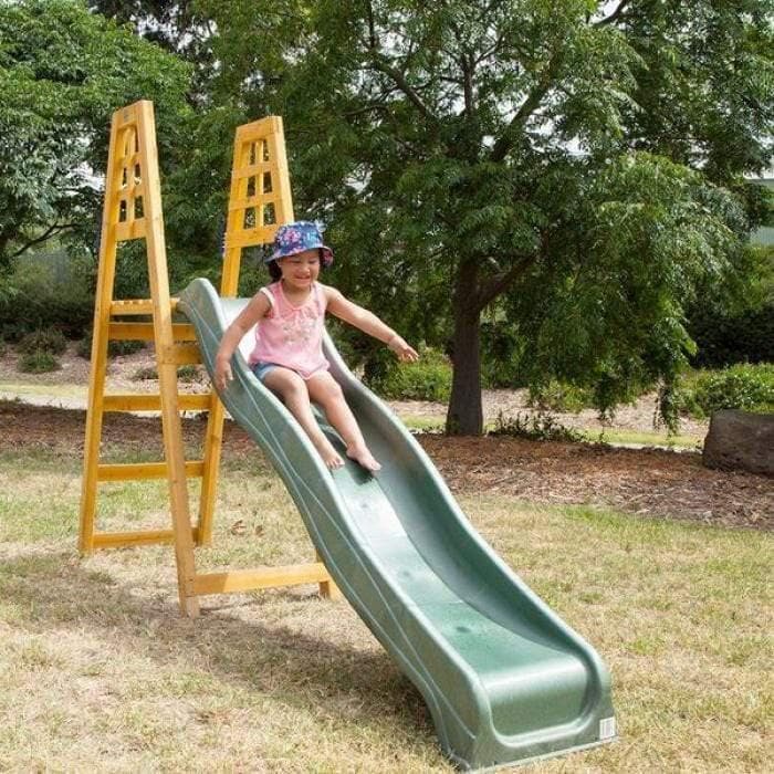 Sunshine 2.2m Slide Green: Elevate Joyful Playtime in Your Backyard