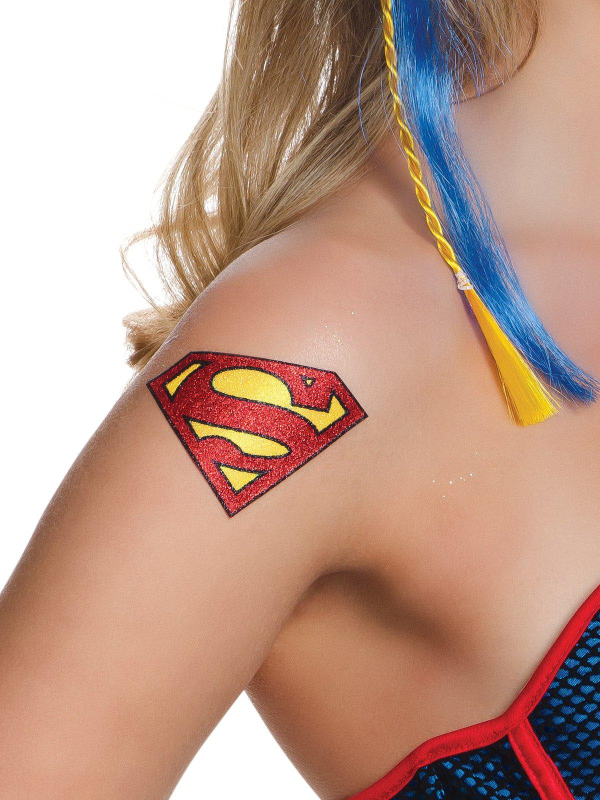 Supergirl DC Comics adult accessory kit for dress-up play, ideal for kids imaginative playtime.