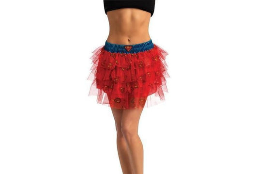 Supergirl DC Comics sequin tutu skirt for dress-up play, ideal for childrens imaginative play.