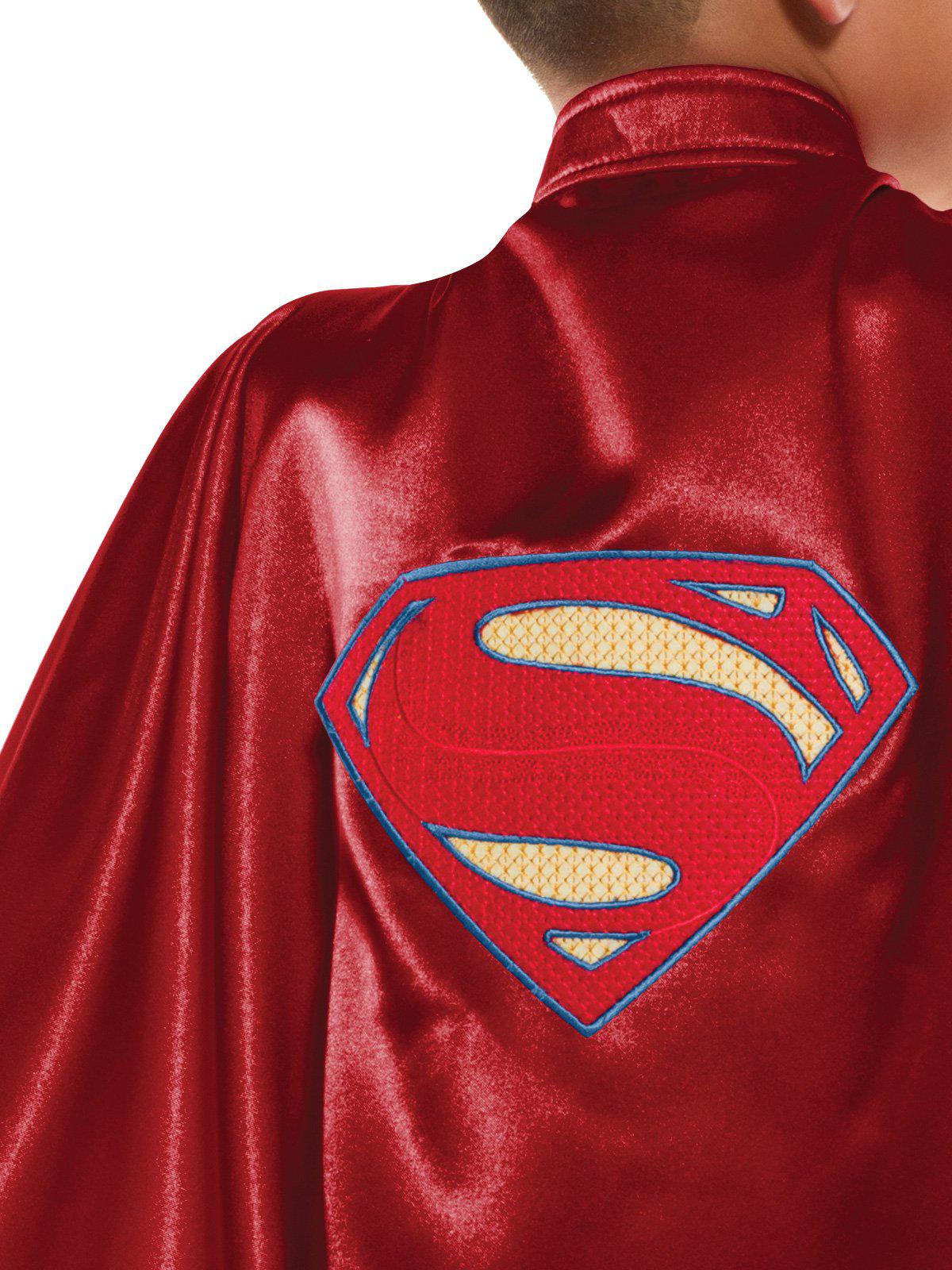 Superman Kids Deluxe Cape - Official DC Comics Costume for superhero dress-up play at home.