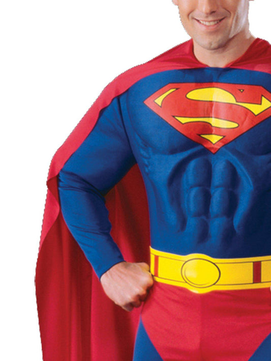 Superman muscle chest costume for kids, official DC Comics, perfect for superhero-themed playtime.