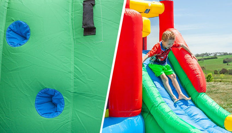 Lifespan Kids Surrey Inflatable Sliding down the slide