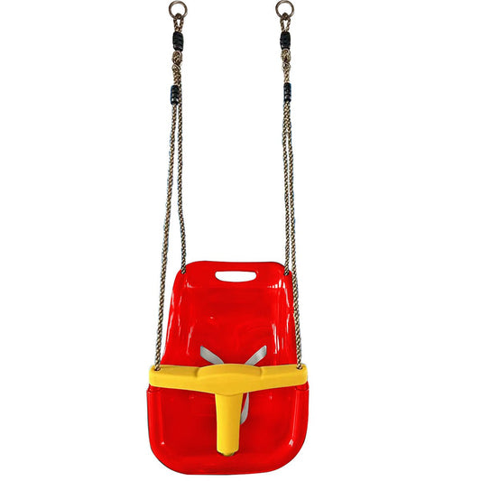 Lifespan Kids Baby Swing Seat - Red & Yellow Front View