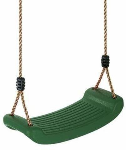 Adjustable swing seat in fun colors for childrens outdoor play at home.