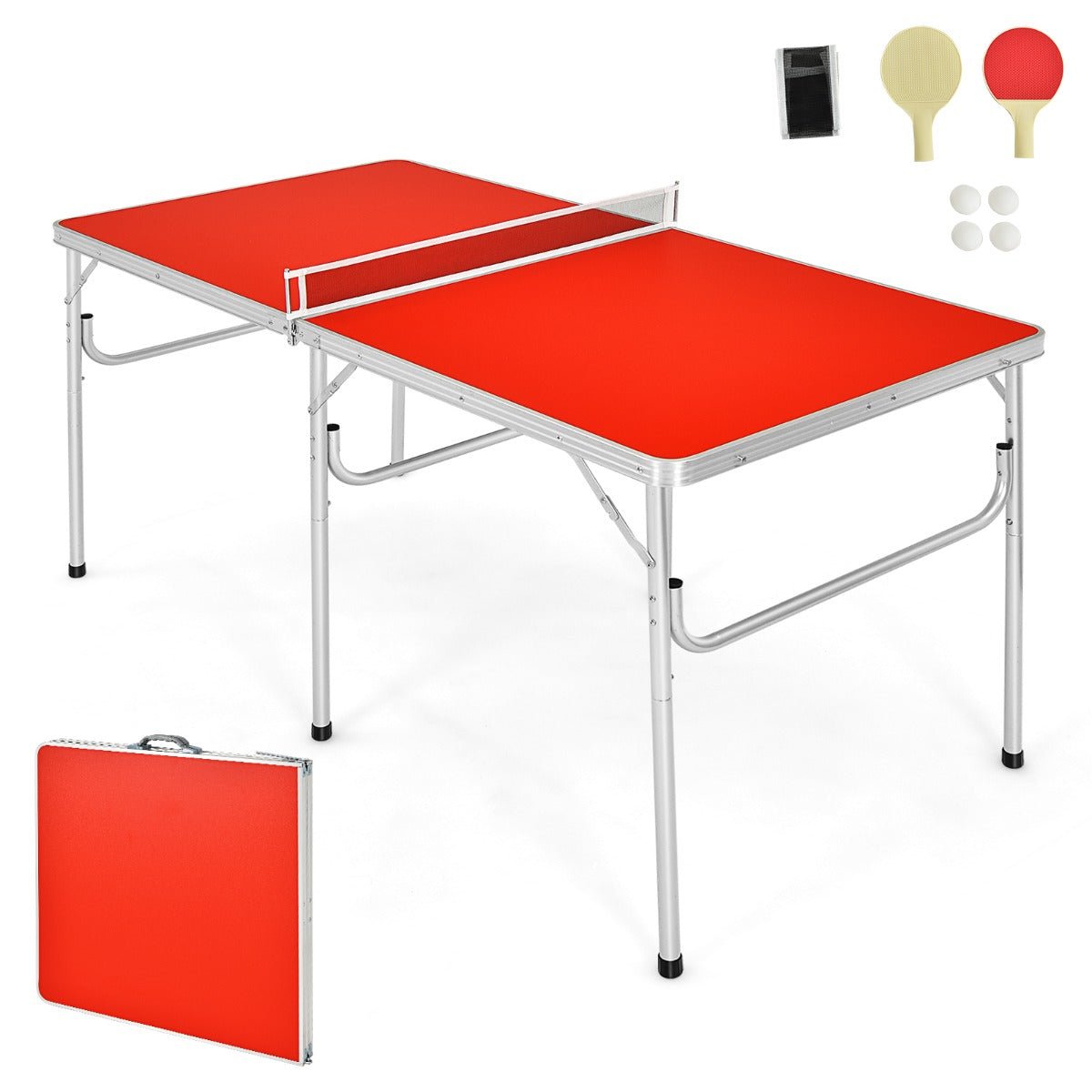 Enjoy Table Tennis Anywhere with Portable Folding Table Tennis Set