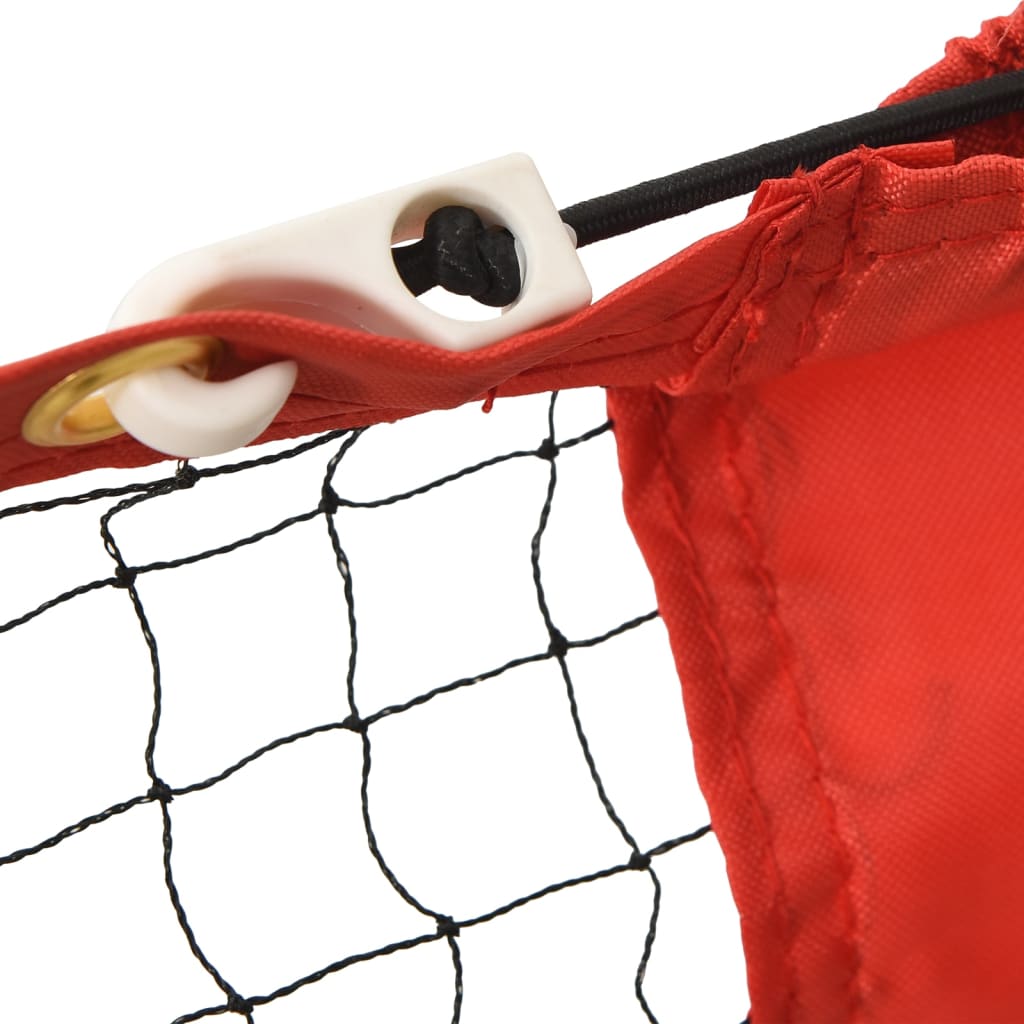 Kids red and black 300cm portable tennis net for backyard practice