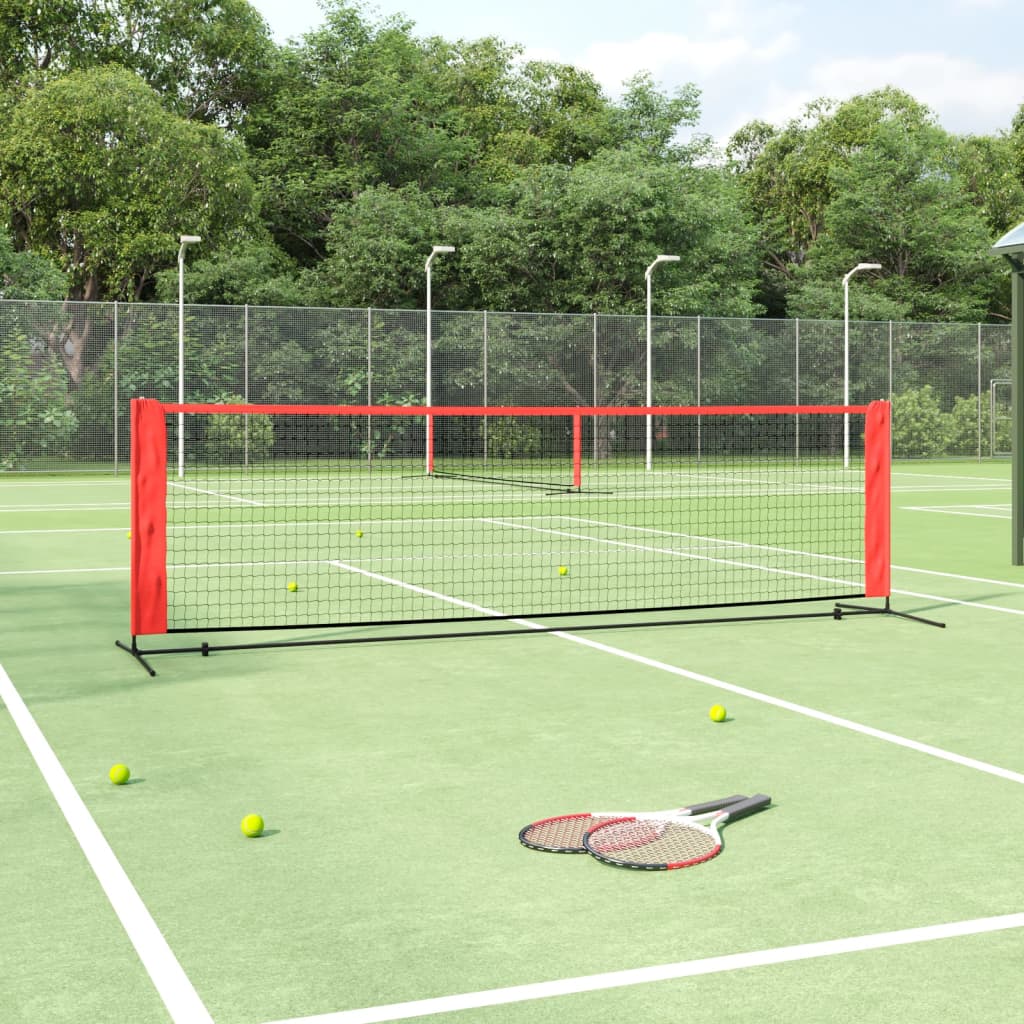 Tennis Net Black and Red 300x100x87 cm